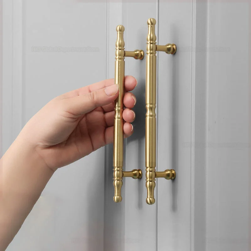 4 25 13 satin brass door handles antique drawer pulls vintage kitchen knobs cabinet handles cupboard pull hardware free global shipping