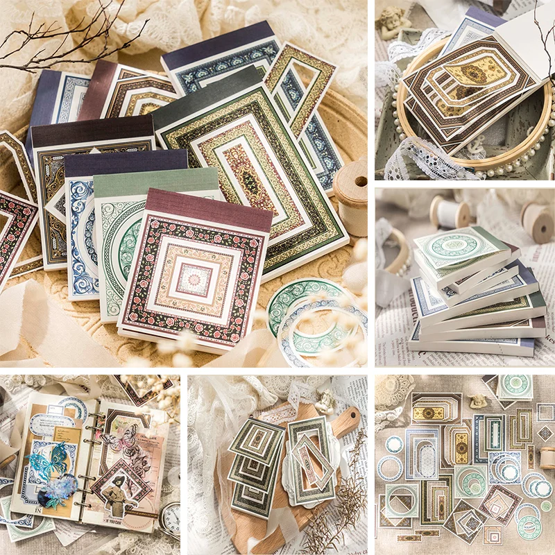 

30 шт., бумажные наклейки-коллажи