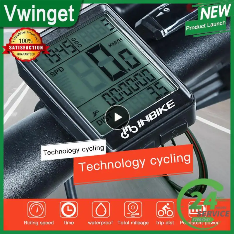 

INBIKE Waterproof Bicycle Riding Odometer Speed Detector Life Lifestyle Sports Outdoors LED Screen Measurable Watch IC321