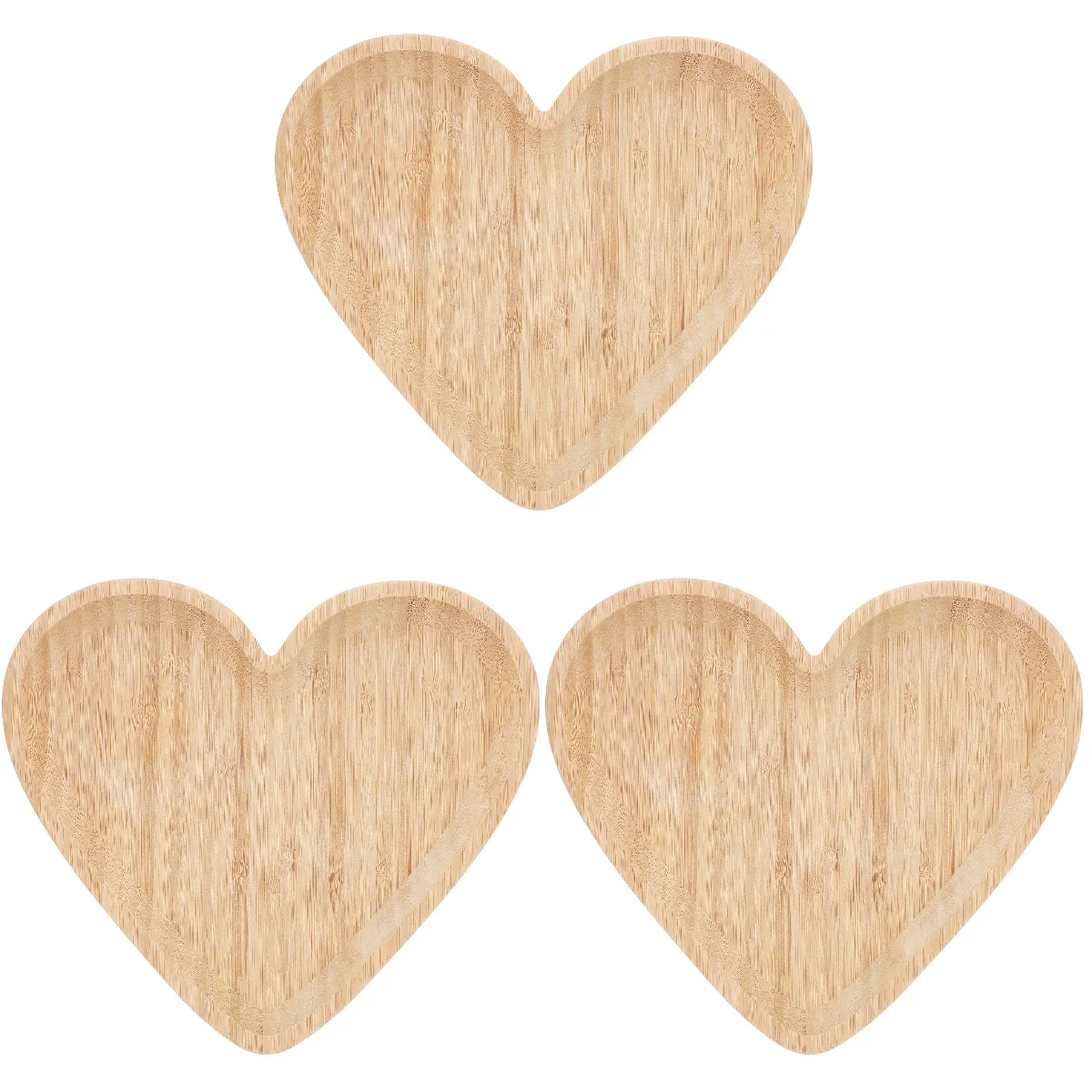 

3x Dessert Tray Trinket Dish Large Tray Trays For Crafts Heart Tray for Fruit Serving House