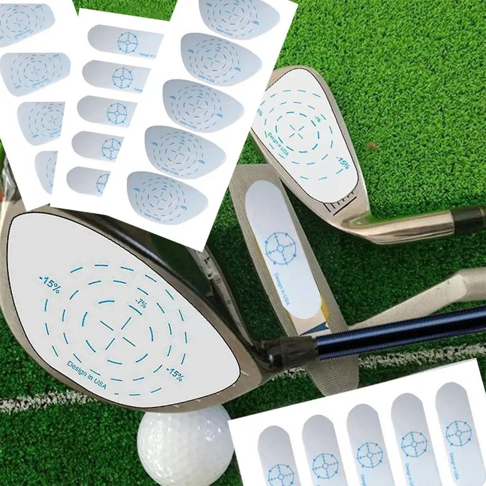 

Recorder Irons Putters Driver Golf Training Aid Labels Swing Trainers Impact Aiming Stickers Impact Tape For 125pcs