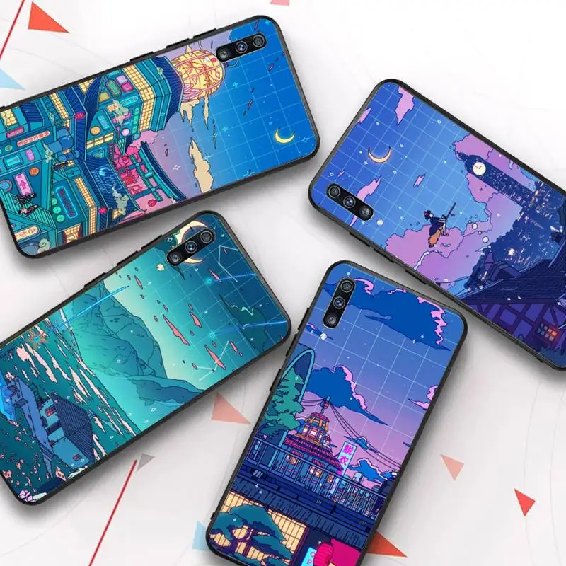 

Art Pixel Aesthetic Phone Case for Samsung A51 A30s A52 A71 A12 for Huawei Honor 10i for OPPO vivo Y11 cover