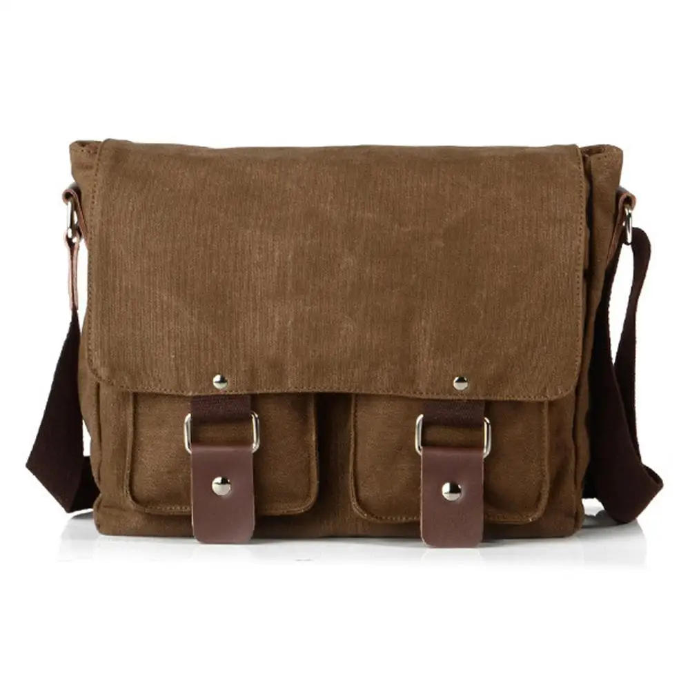 

Men's Bag Bag Style Fashion Canvas Leisure Hot Bag New Bag Black Men Messenger Military Coffee Crossbody Canvas Shoulder