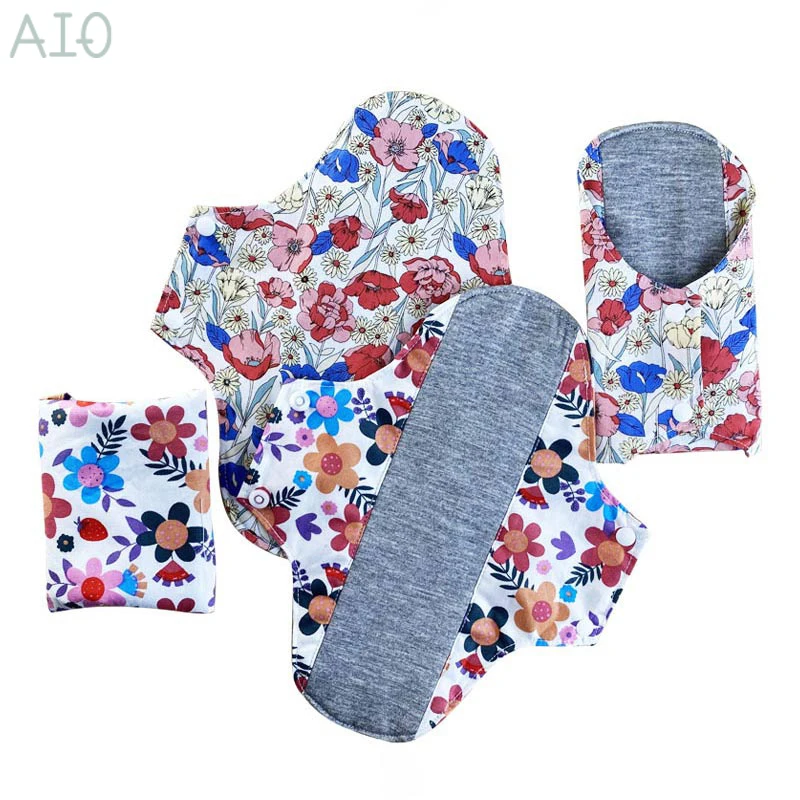 Aio 1 Pz Assorbenti Assorbenti Dopo Il Parto Grafene Lavabile Panno Mestruale Pad Riutilizzabile Cotone Assorbente Mestruale Allattamento