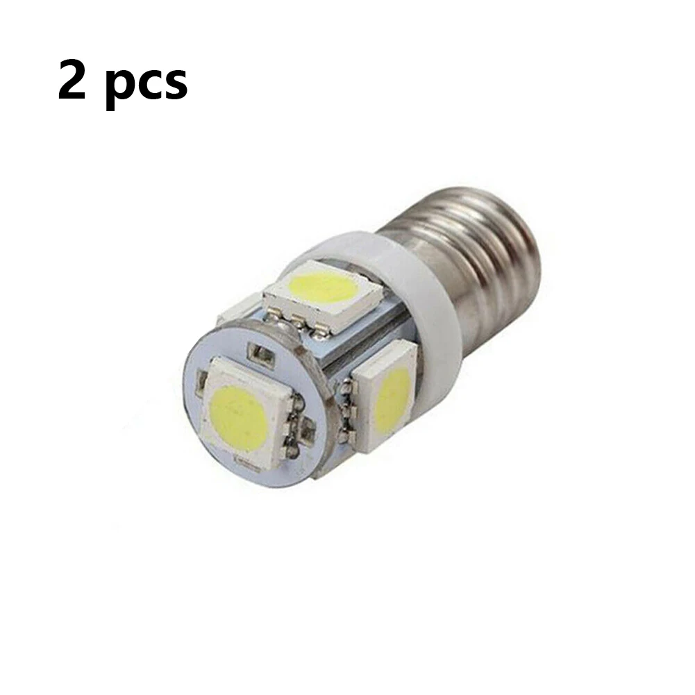 

2Pcs 6V E10 Bulb Car LED Interior Lamp Side Marker Backup Tail Reading Bulb Upgrade LED Replacement Flashlight Torch Bulb Lamp