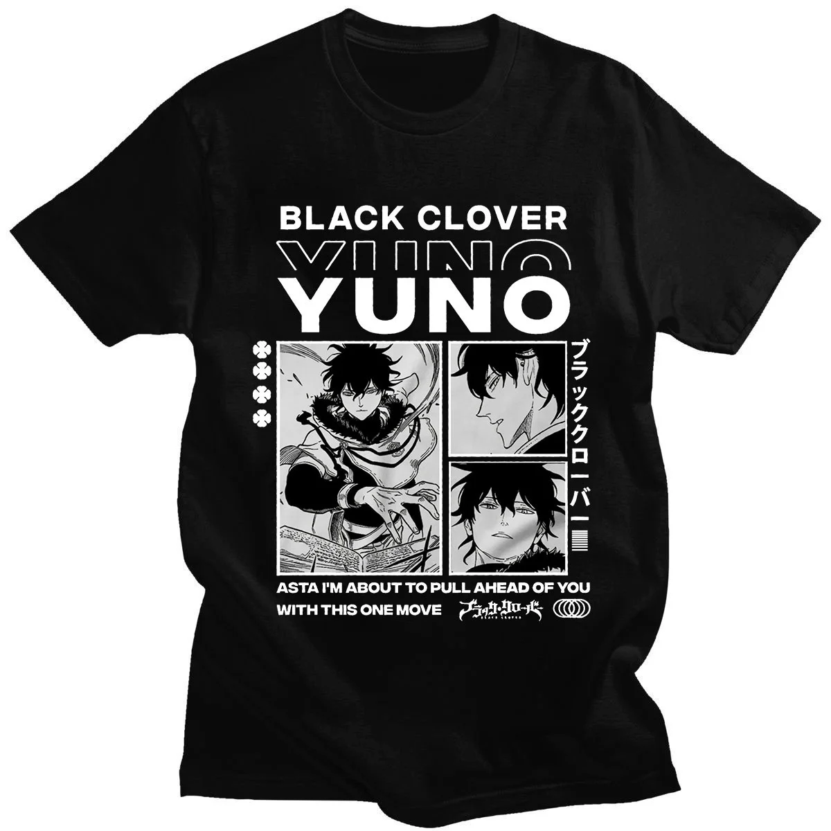 

2021 New Yuno Grinbellor Black Clover Anime Oversized T-shirt Men Women Loose O Neck Short Sleeve Hip Hop Top Tee Shirt