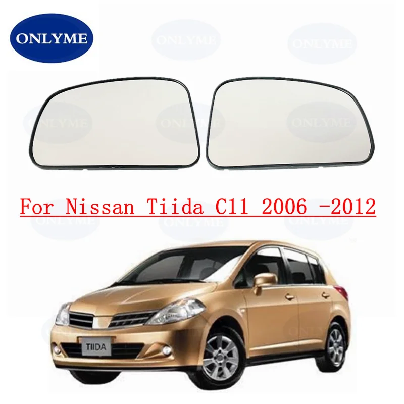 

Автомобильное выпуклое дверное зеркало с подогревом или подогревом для Nissan Tiida C11 2006, 2007, 2008, 2009, 2010, 2011, 2012