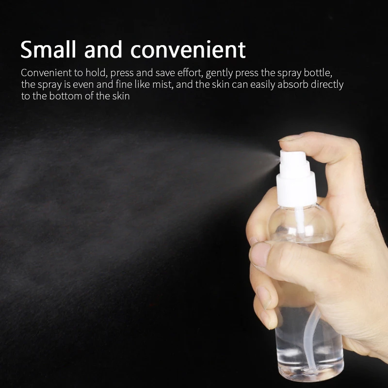 

Portable Spray Bottle For Gel Lotion Toner Container 10-250ml Refillable Bottle Transparent Plastic Cosmetic Sub-bottle 10-250ml