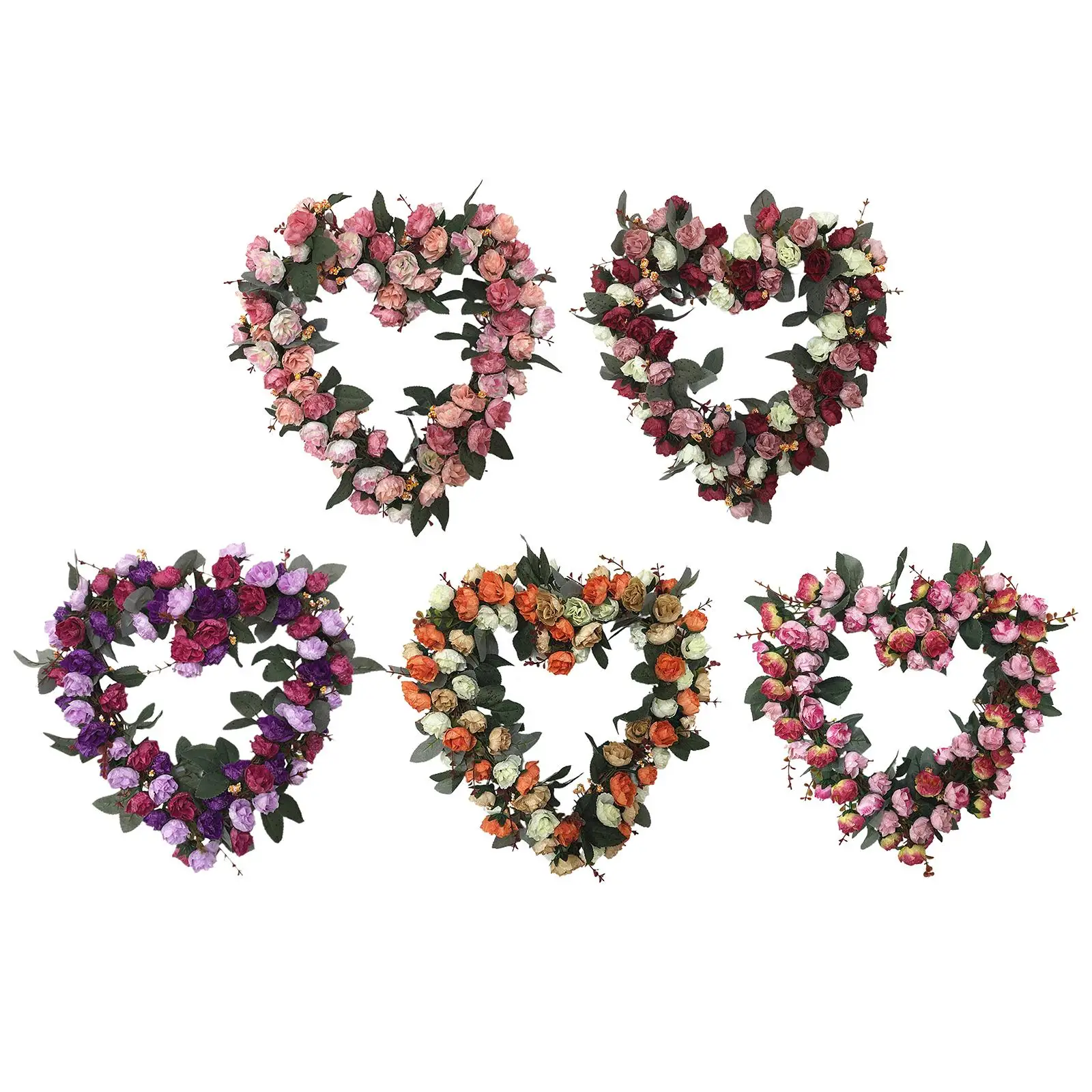 

14" Wreath Simulation Wall Hanging Garland for garden and Decoration