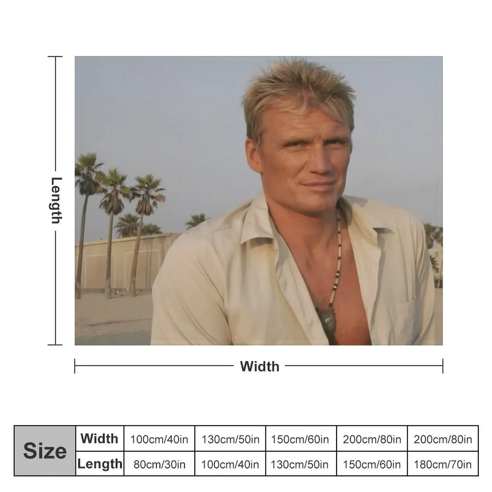 Детское меховое одеяло Dolph Lundgren