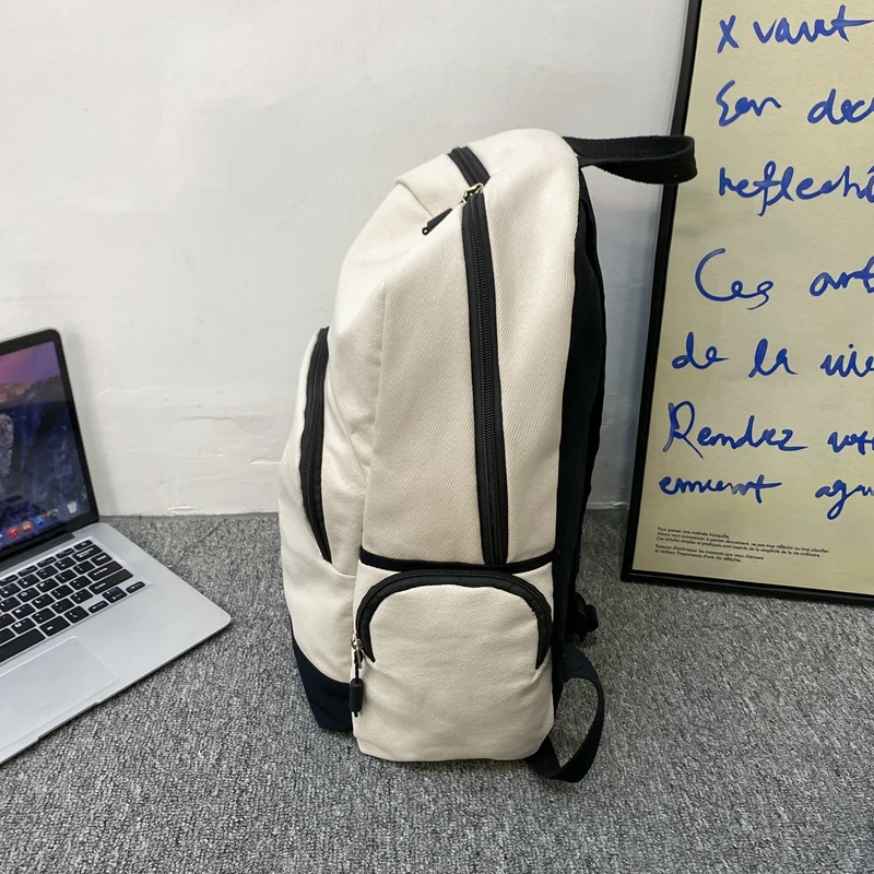 Junior High School Students Large Capacity Backpack Trend Casual Simple Fashion Female Students Shoulder Bag Girls School Bag