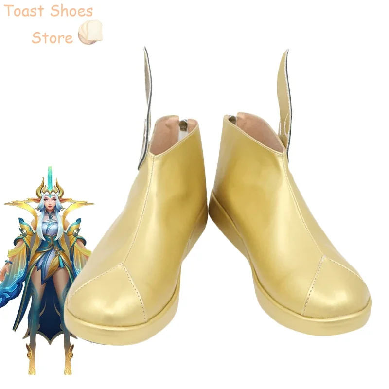 LOL Soraka Обувь для косплея из искусственной кожи Хэллоуин Карнавальные ботинки