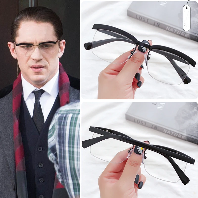 

Movie The Legend Tom Hardy Eyeglasses Cosplay Metal Unisex Anti Blue Ray Blocking Computer Glasses Light Sunglasses Accessories