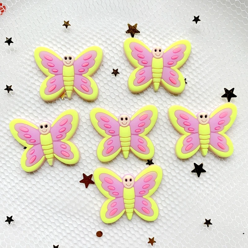 10 шт. ПВХ коврики для мышки из мягким гелем с свечение бабочки семья обои наклейка