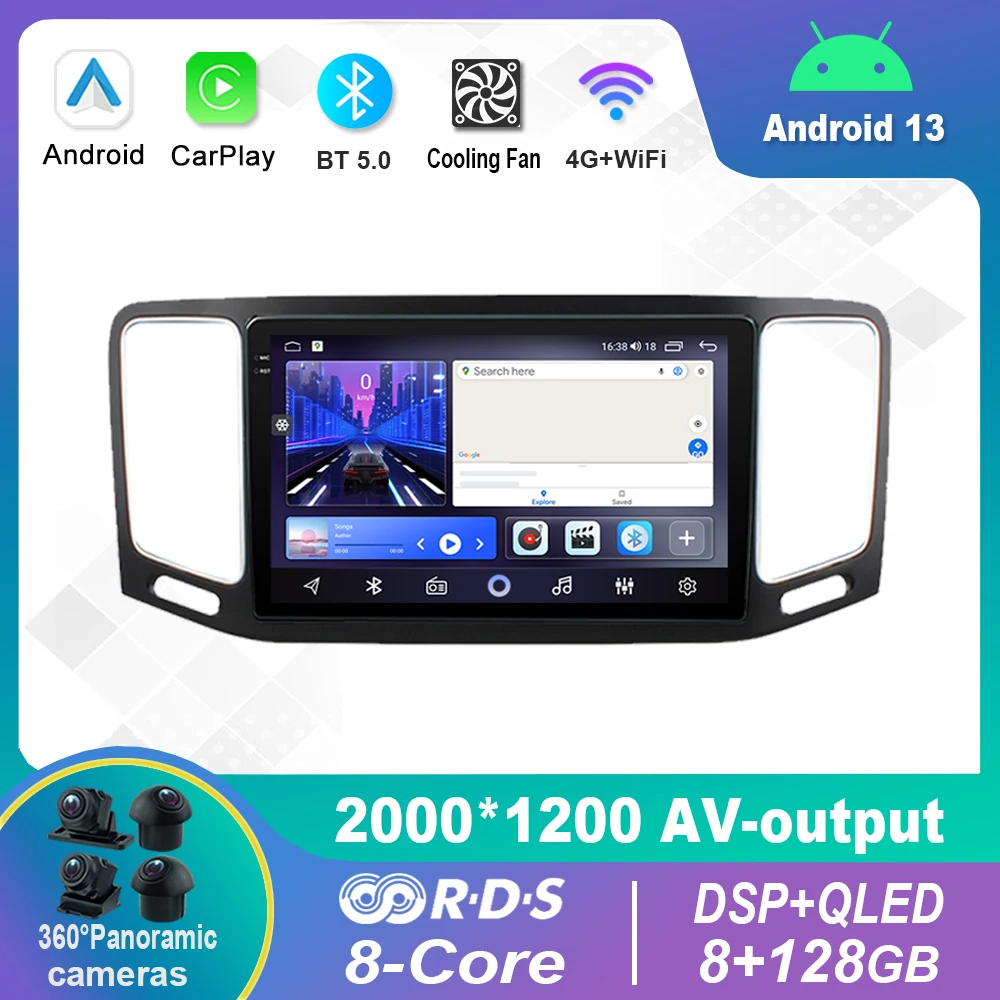 

Android 13.0 Car Radio Multimedia Video Player Navigation stereo For Volkswagen VW Sharan 2012-2018 GPS Carplay 4G WiFi