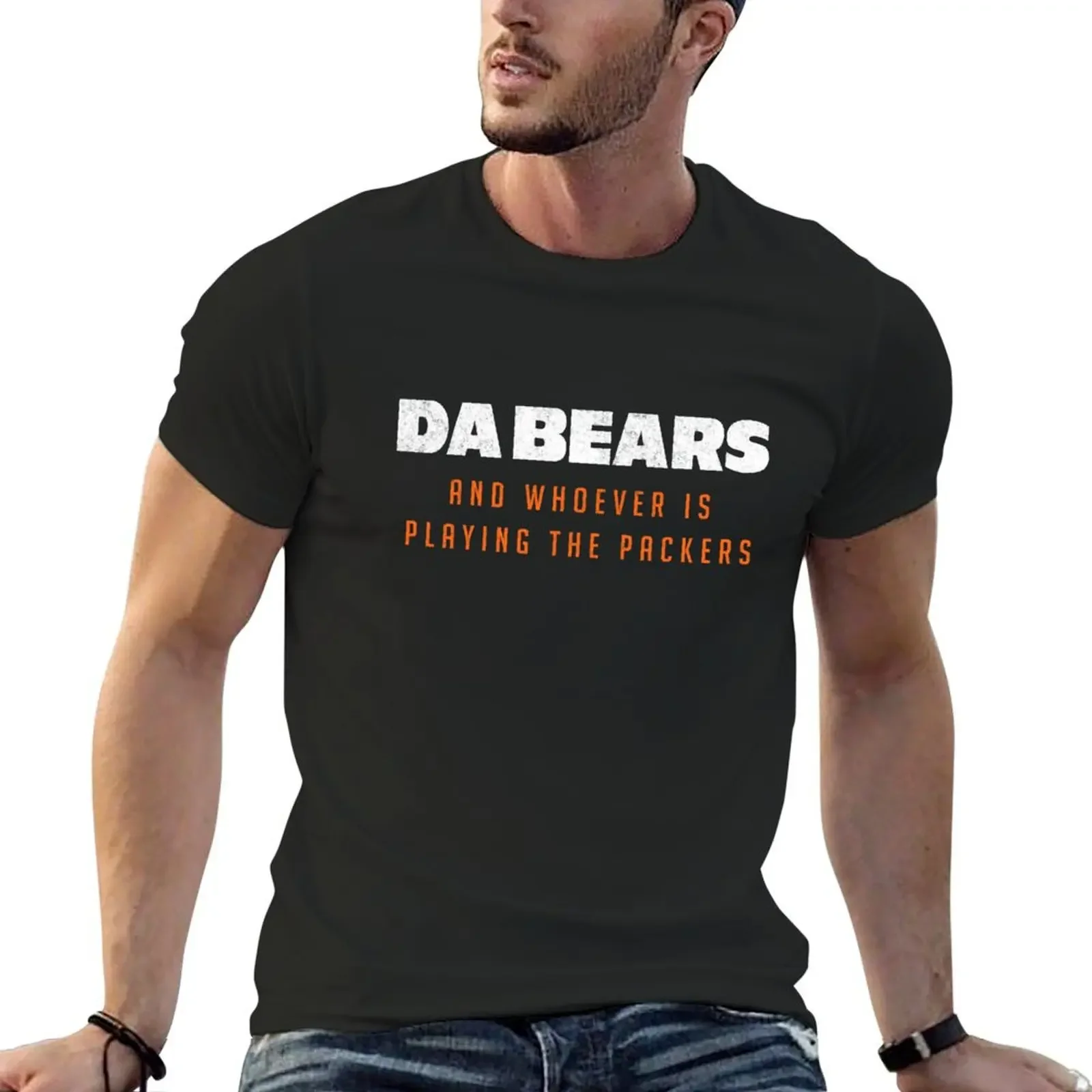 Da Bears and whoever is playing the Packers T-Shirt plus size tops anime t shirts mens graphic t-shirts funny