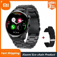 xiaomi smart watch men sport fitness clock round full touch heart rate call waterproof watch i29 for huawei ios android phone