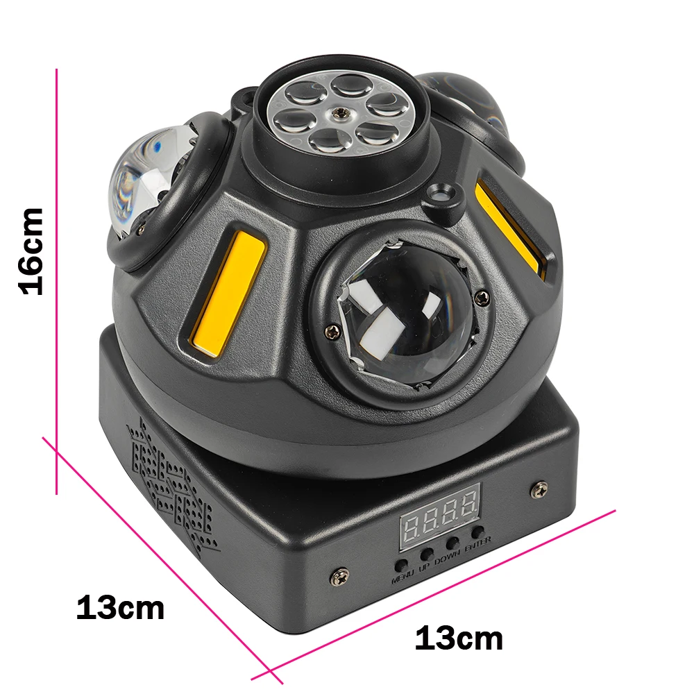 Фото Новый! Узор лазерный стробоскоп 4-в-1 сценический свет для вечеринок DMX MiNi сценический свет для бара, дискотеки DJ, вечеринки по случаю дня рождения, Рождества №3