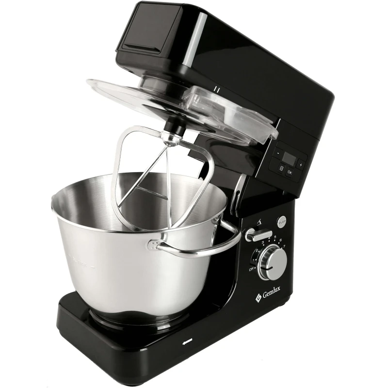 Миксер GEMLUX GL-SM-712B (Мощность 1200Вт 8 скоростей чаша 5 литра крюк для теста плоский