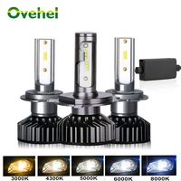 ovehel h4 led h7 car headlight canbus 18000lm zes lamp h3 h1 9005 9006 hb4 h11 led auto fog light bulb 6000k 12v car light