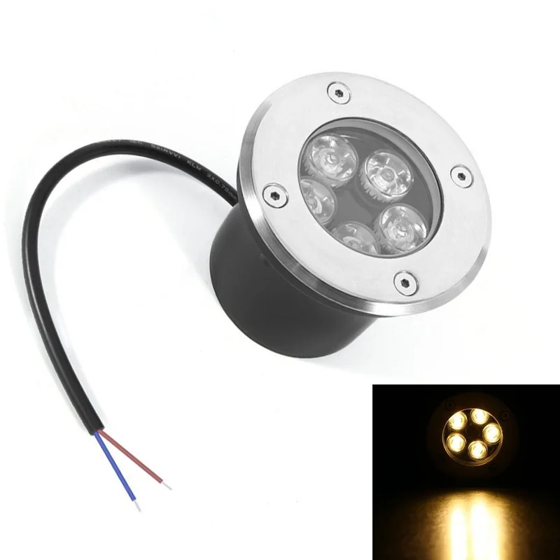 

LED Waterproof led light garden underground 1W 3W 5W Outdoor Buried Garden Path Spot Recessed Inground Lighting