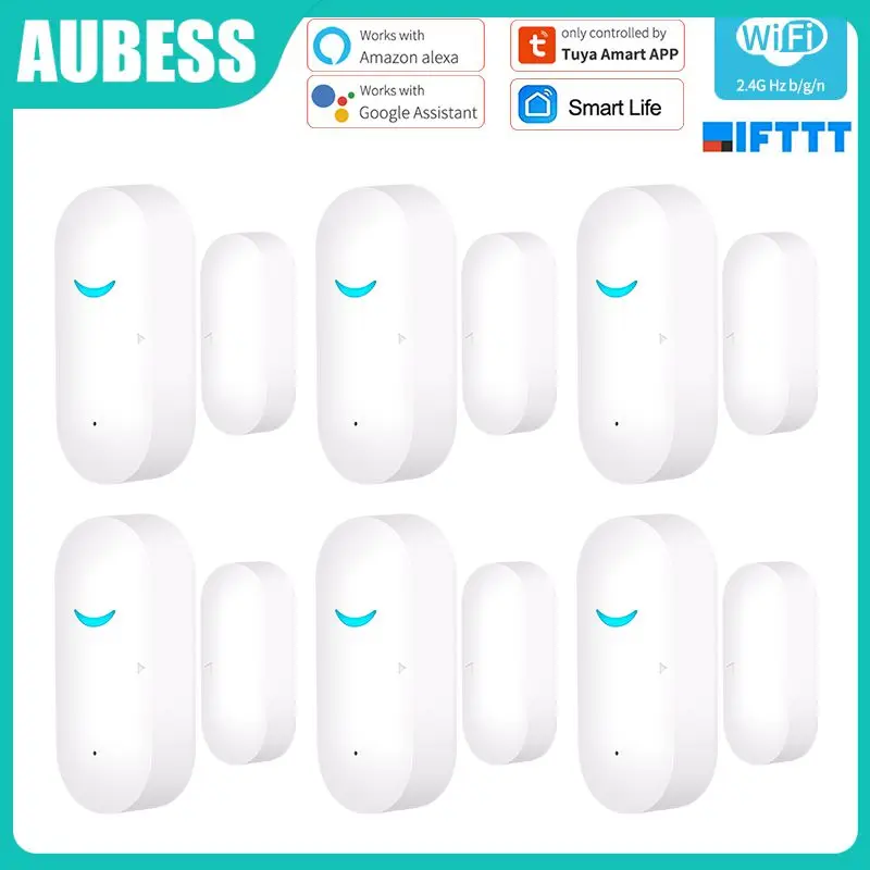 

Wireless Curtain Open / Closed Detectors Automation Wifi Door Sensor Wifi Tuya Smart Window Alarm Sensors Smart Home