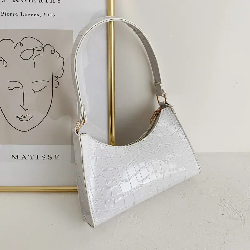 Fashion Exquisite Shopping Bag Retro Casual Women Totes Shoulder Bags Female Leather Solid Color Chain Handbag for Women 2022