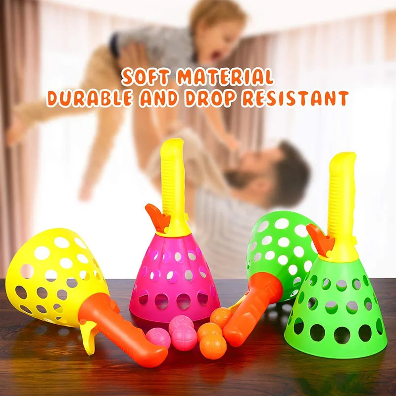 

Parent-Child Interaction Ball Toys Boys Educational Elastic Throw Receive the Ball Double Catapult Pair Receive the Ball