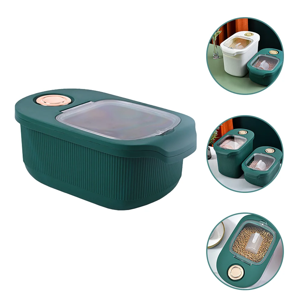 

Container Storage Cereal Rice Box Grain Containers Dispenser Bin Salt Countertop Cube Bucket Airtight Sugar Lid Oatmealtank