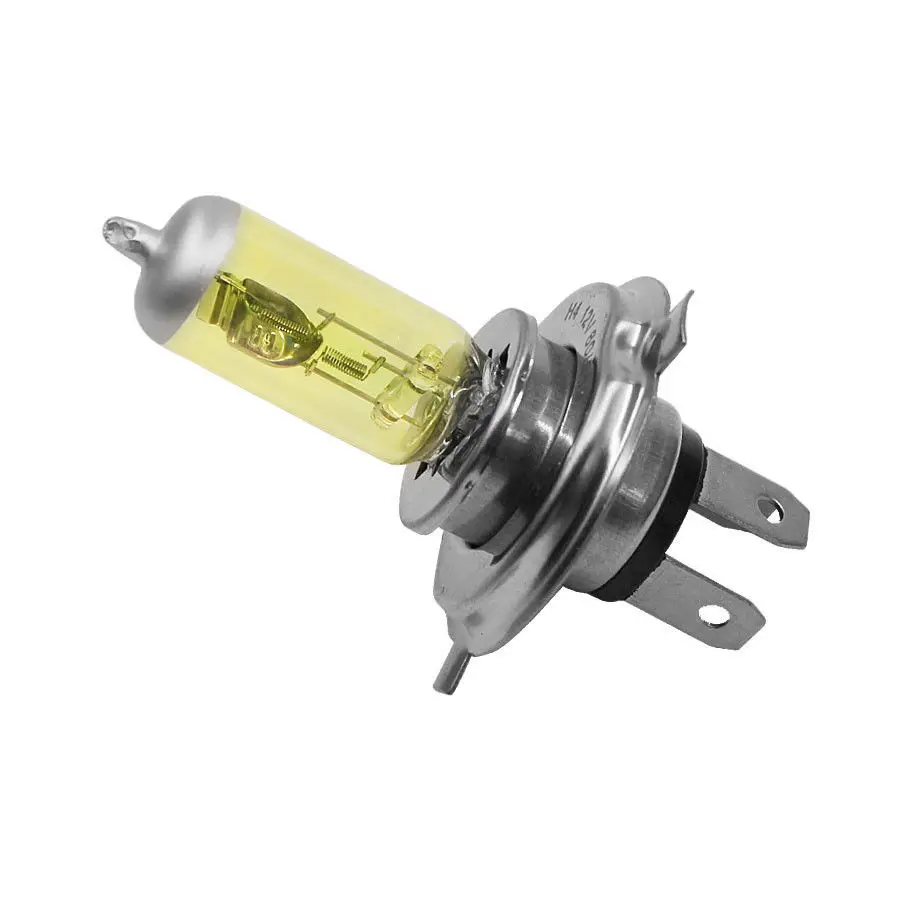 

2Pcs H4 100W 6000K Car Xenon Gas Halogen Headlight Headlamp Lamp Bulbs Yellow Shell Suits For Cars With 12V Battery Voltage