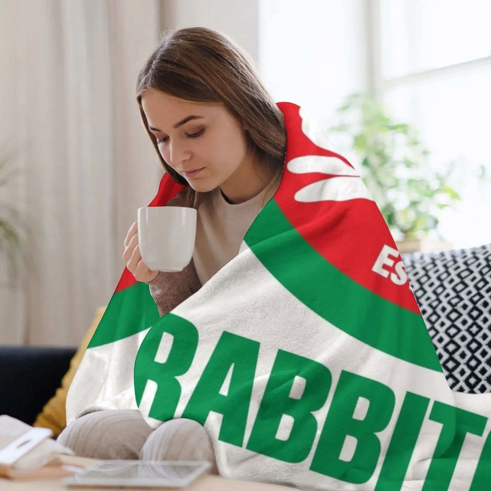 Приятное одеяло с кроликами волосатые теплые зимние одеяла