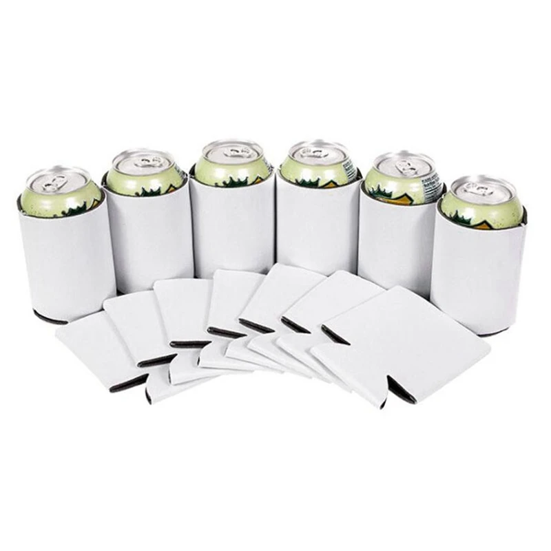 

40PCS Neoprene Beer Can Cooler Drink Cup Bottle Sleeve Insulator Wrap Cover New White