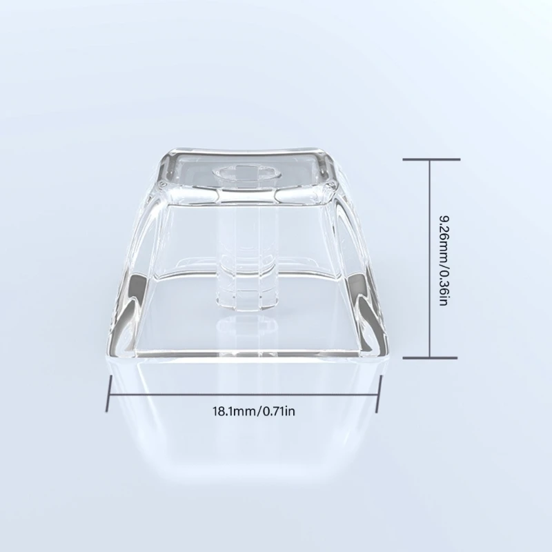 Прозрачные колпачки для клавиш высотой 1U с подсветкой и XDA переключателей