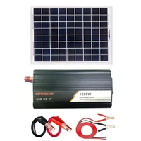 solar panel battery charge controller 1200w solar panel inverter set solar inverter kit complete power generation