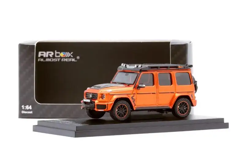 

Оранжевый AR box выглядит реально 1:64 BENZ G63 Big G Brabus G800 модель автомобиля 2020