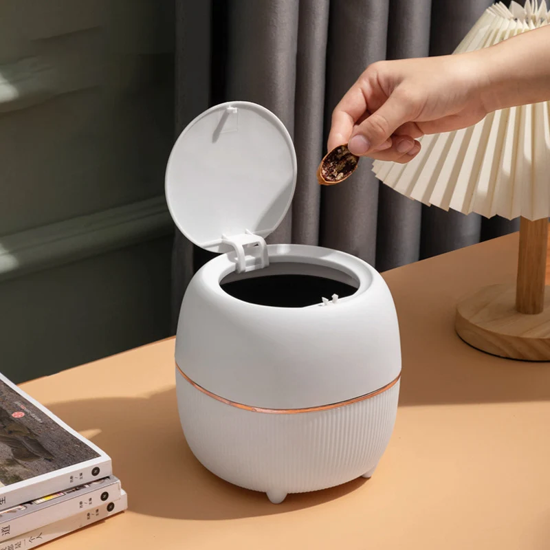 Table Kitchen Paper Basket Trash Can Fashionable Home Accessories Storage Trash Can Supplies Cleaning Tools Maison Bin SY50TC