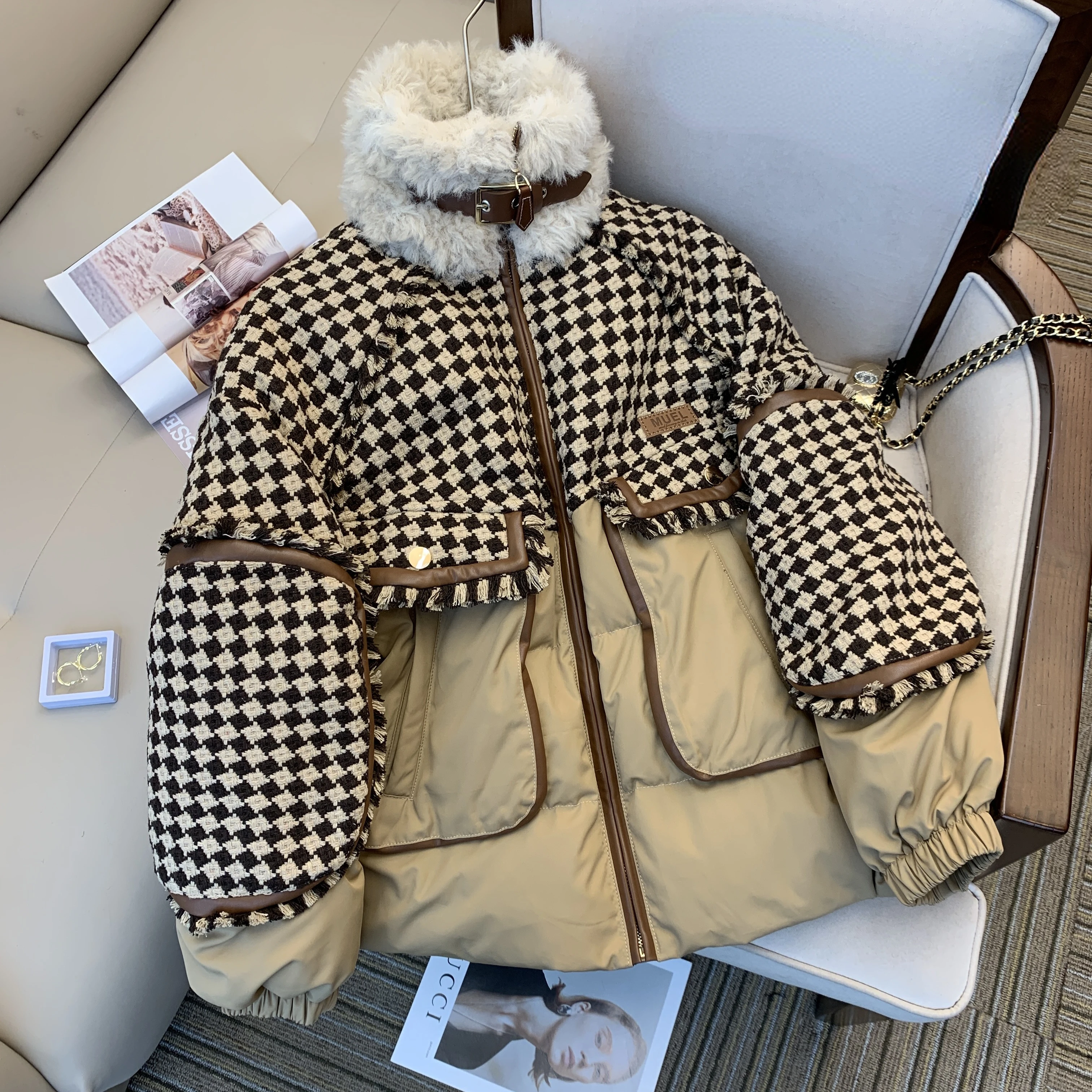 

Winter Spring Women Parkas 2022 Fashion Warm Down Cotton Coats Long Sleeve Jackets Zipper Female Casual Outwear Chic Tops A122