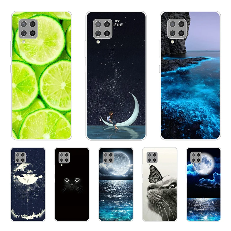 Мягкий силиконовый чехол для телефона Samsung Galaxy A42 зеркальный прозрачная тонкая