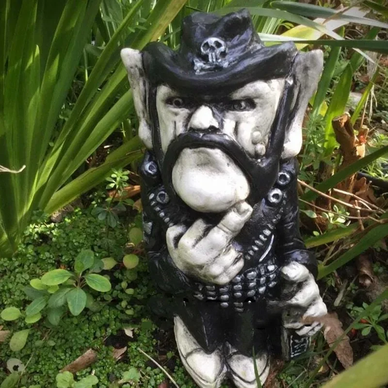 Статуя Lemmy рок икона статуя из смолы ремесло скульптура ковбойский палец