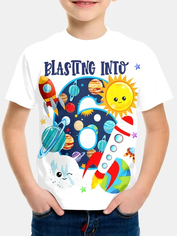 Белый футбольный трикотаж для мальчиков с рисунком астронавта возраст 6 лет топ