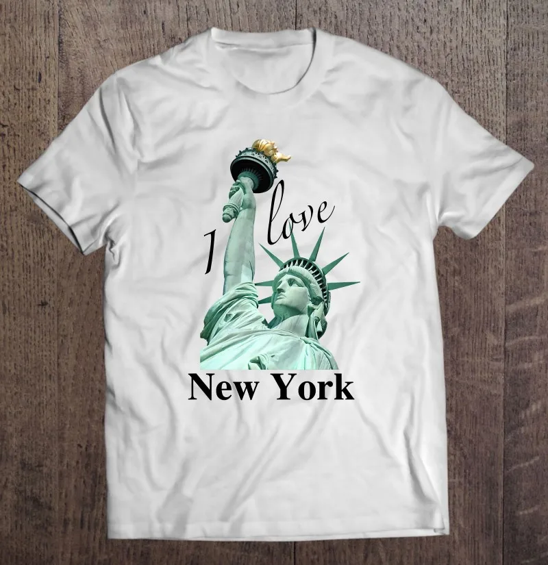 

Мужская футболка оверсайз с изображением статуи Свободы I Love New York City Nyc