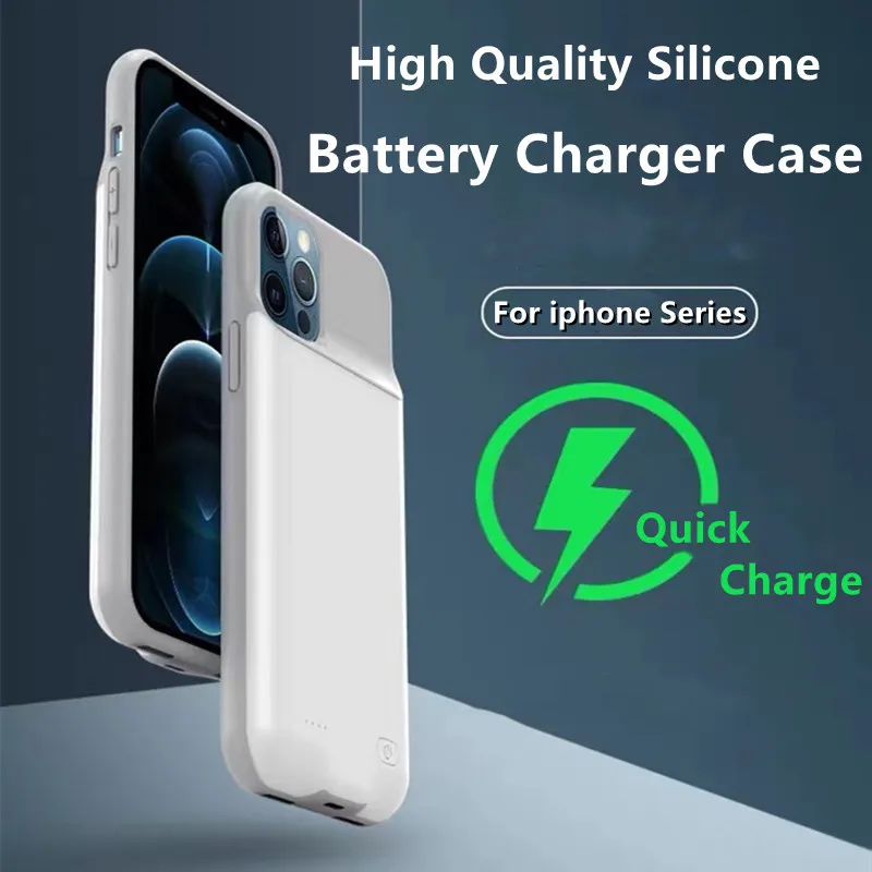 

For iphone 13 Pro Max Battery Case For iphone 12 11 Pro Max Smart Power Bank Charger Cover for iPhone XS Max XR 7 8 Plus SE2 SE3