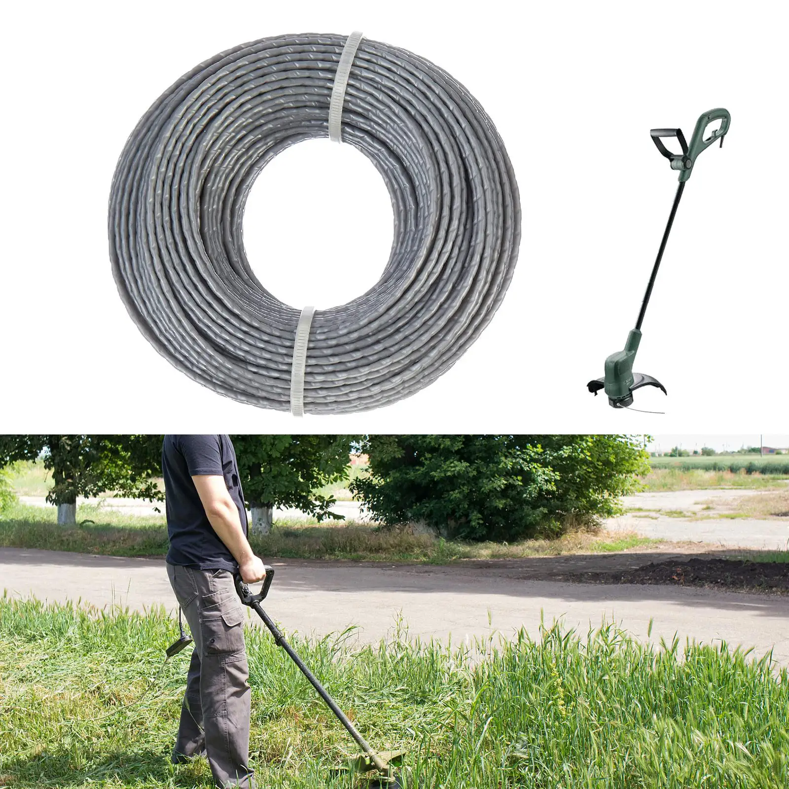 

Strimmer Trimmer Line Spool For BOSCH ART 24 27 30 36 Li 24m 1.65mm F016800462 TRIMMER LINE Garden Power Tool Parts Grass Rope