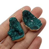 exquisite natural stone irregular sprout pendant 20 36mm fashion charm making agate jewelry diy necklace earring accessories
