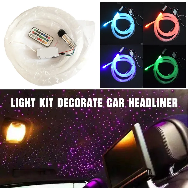 

12V Audio Fiber Optic Star Light Kit Decorate Car Headliner Roof Ceiling Light
