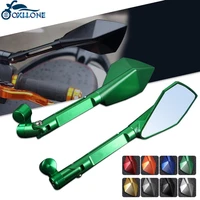 universal motorcycle aluminum rearview side mirrors 8mm 10mm for kawasaki zx7r zx7 r zx7rr zx7 rr 1989 1990 1991 1992 1993 2003