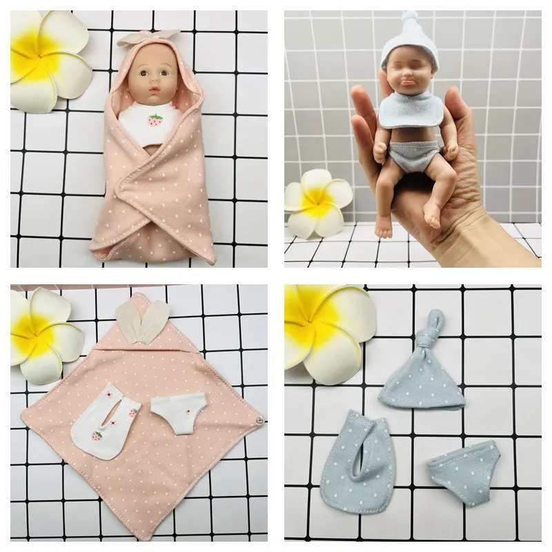 Кукла новорожденная 6 дюймов одежда силиконовая для маленьких девочек и