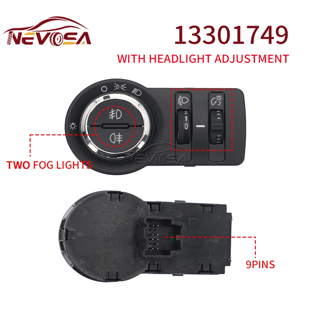 NEVOSA для Chevrolet Cruze Aveo 2013-2016 Opel Astra Insignia переключатель противотуманных фар 13268707 13301752