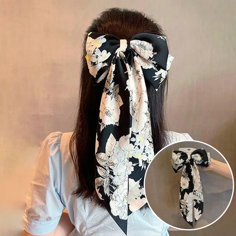 

Women Bowknot Flower Hair Ornaments Fashion Hair Clips Cute Gig Bow Hair Clip For Women Hair Accessories