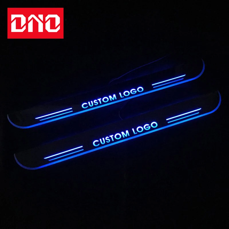 

DNO Car Door Sill Pedal LED Light For Toyota Tacoma 2011 - 2018 2019 2020 Welcome Scuff Plate Threshold Pathway Moving Lamp